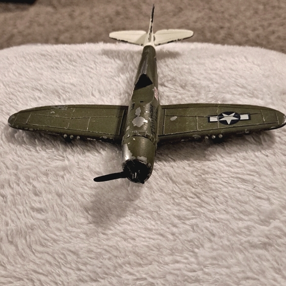 🪖 Vintage P-47D Diecast Road Champs Thunder Jug Metal Military Aircraft - Picture 5 of 11